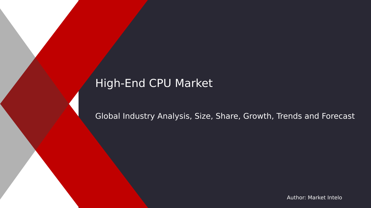 High-End CPU Market Research Report 2033