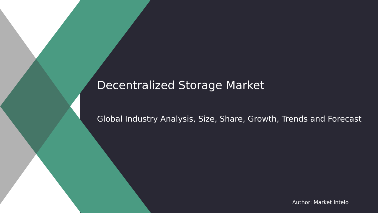 Decentralized Storage Market Research Report 2033