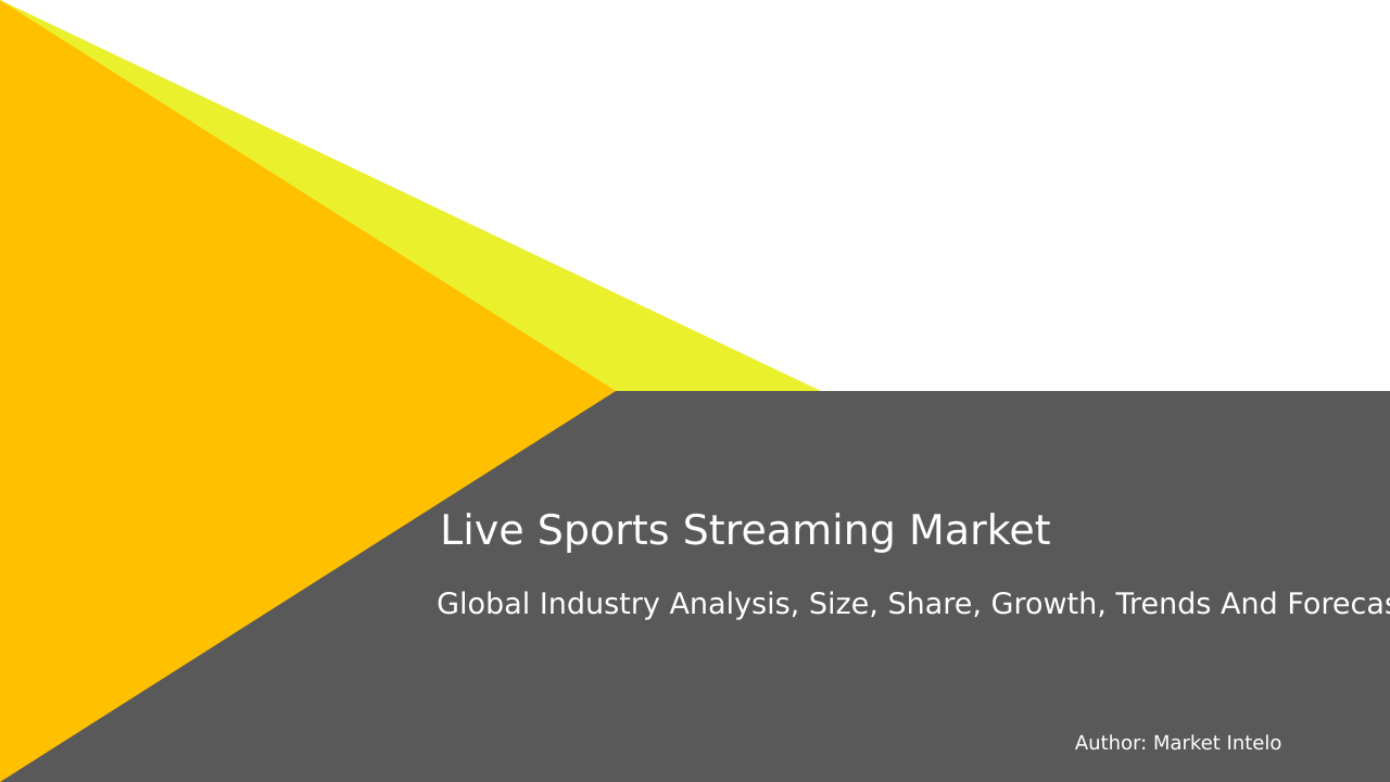 Live Sports Streaming Market Research Report 2033