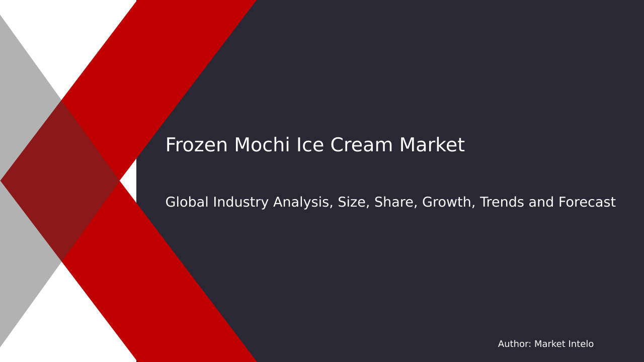 Frozen Mochi Ice Cream Market Research Report 2033
