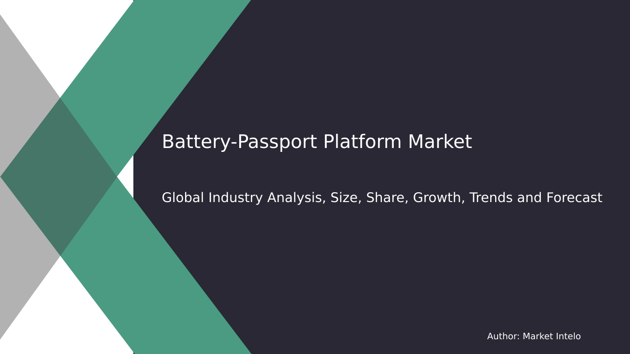 Battery-Passport Platform Market Research Report 2033