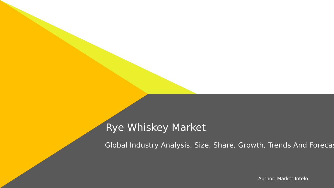 Rye Whiskey Market Research Report 2033