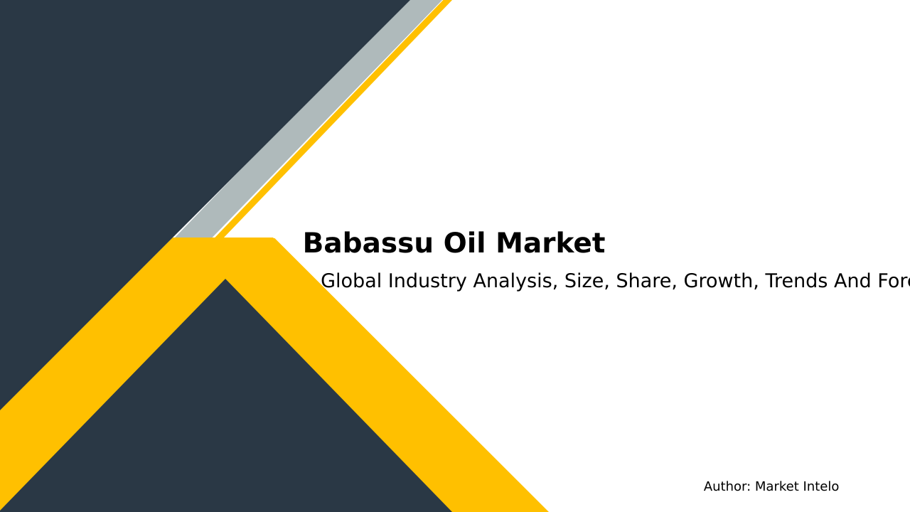 Babassu Oil Market Research Report 2033